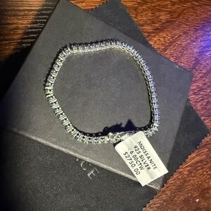 Moissanite Silver Bracelet